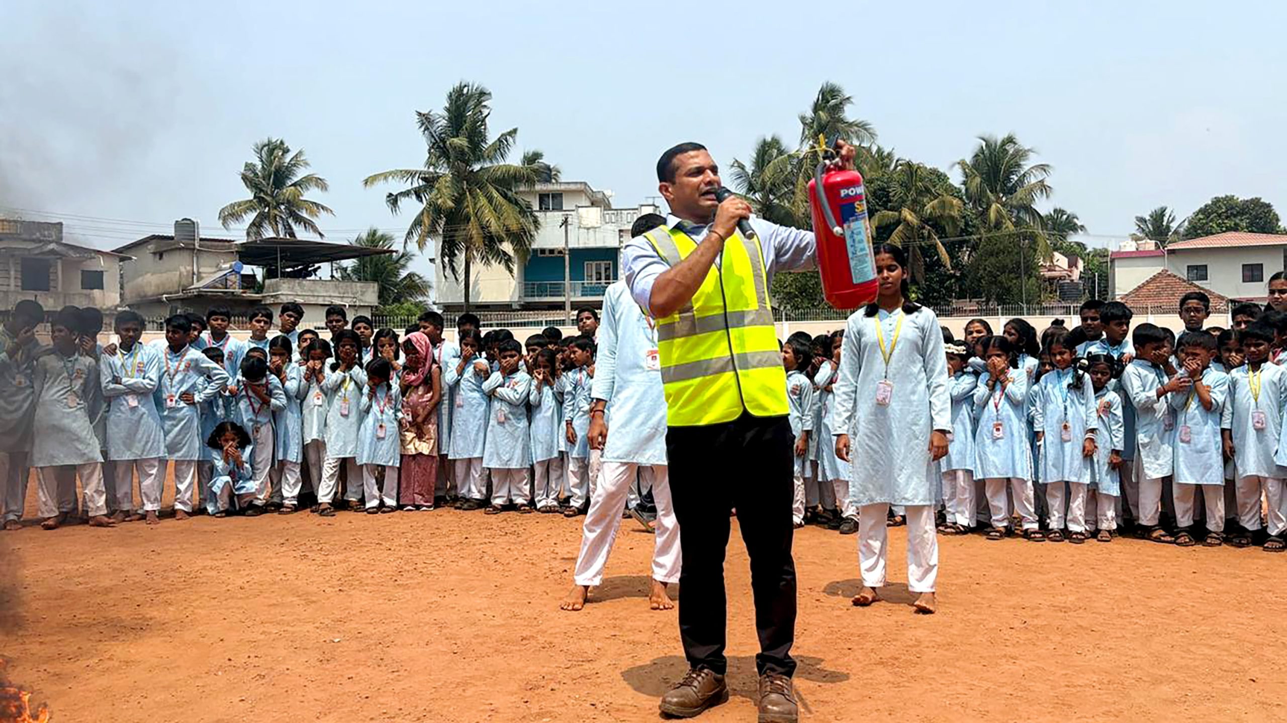 Fire Safety Awareness and Mock Drill in RVK - Mangaluru at 2.21.28 PM (1)