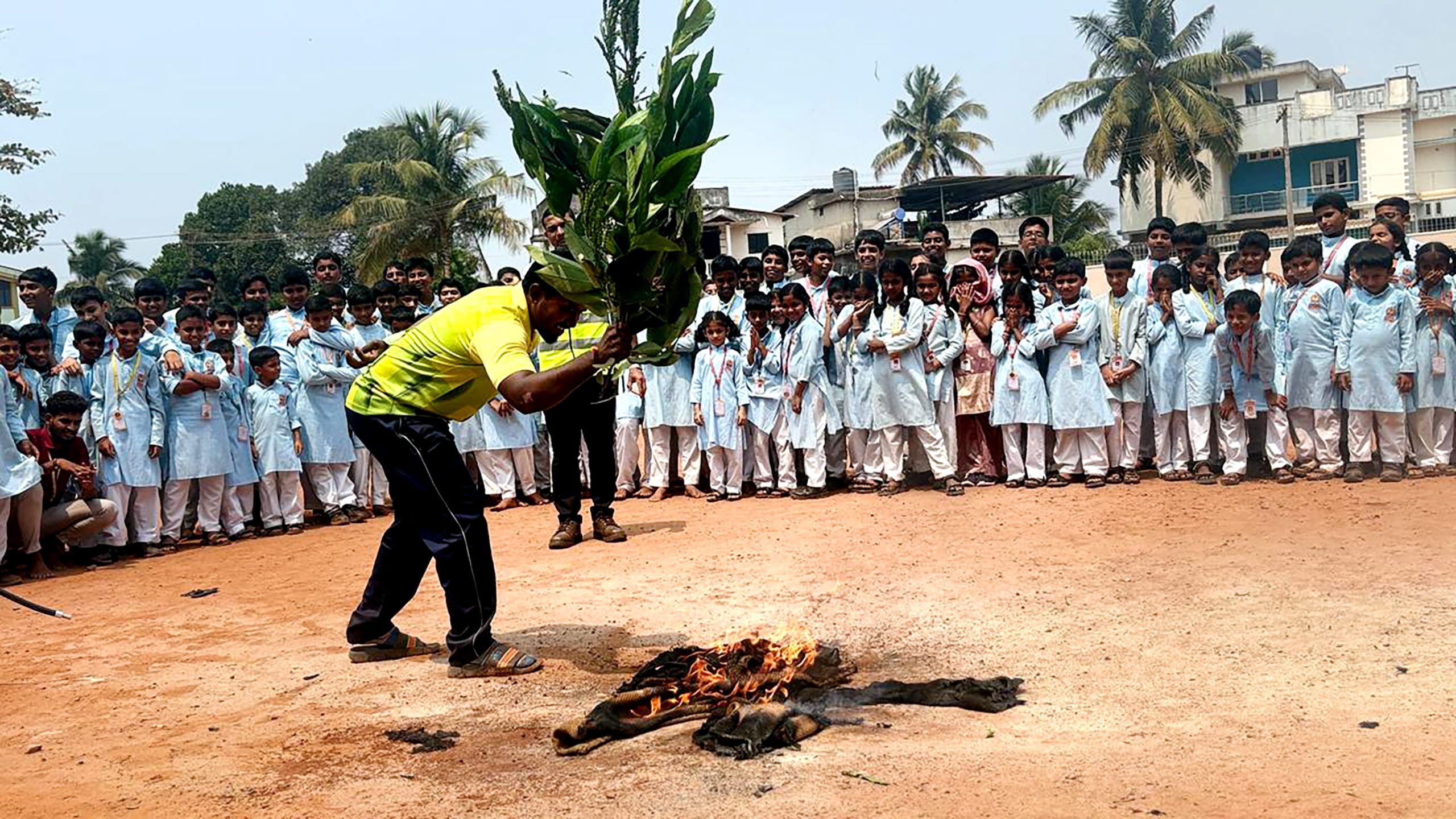 Fire Safety Awareness and Mock Drill in RVK - Mangaluru at 2.21.30 PM